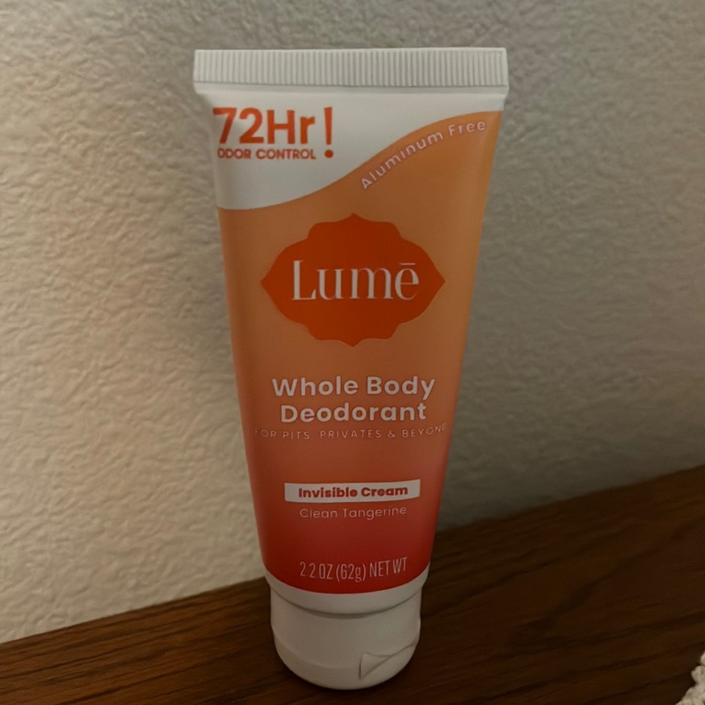 Lume whole body clean, tangerine | Cream Deodorant Tube 2.2 oz